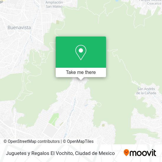 Juguetes y Regalos El Vochito map