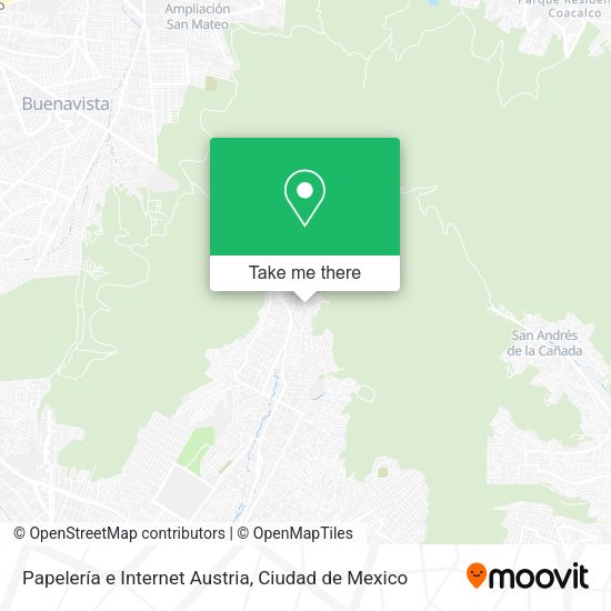 Mapa de Papelería e Internet Austria