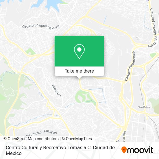 Centro Cultural y Recreativo Lomas a C map
