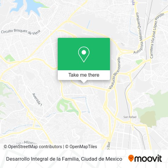 Desarrollo Integral de la Familia map