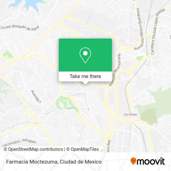 Mapa de Farmacia Moctezuma