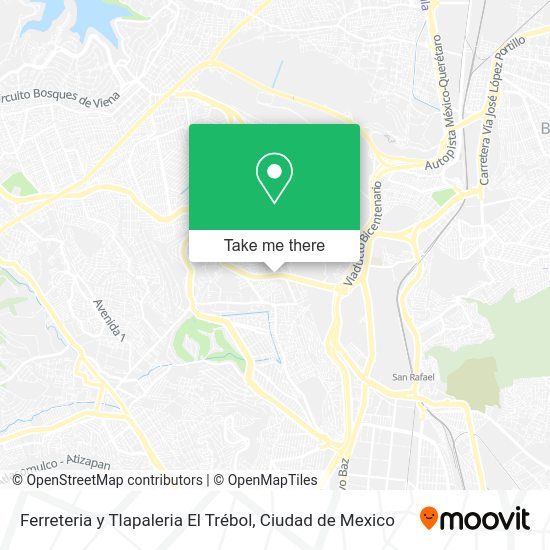 Mapa de Ferreteria y Tlapaleria El Trébol