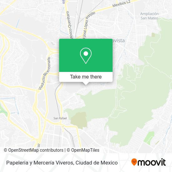 Mapa de Papeleria y Mercería Viveros