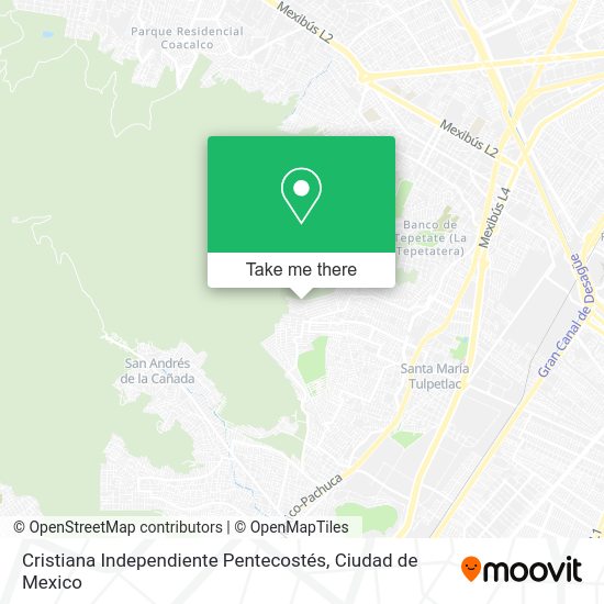 Mapa de Cristiana Independiente Pentecostés
