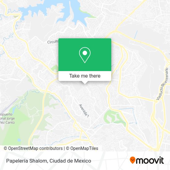 Papelería Shalom map