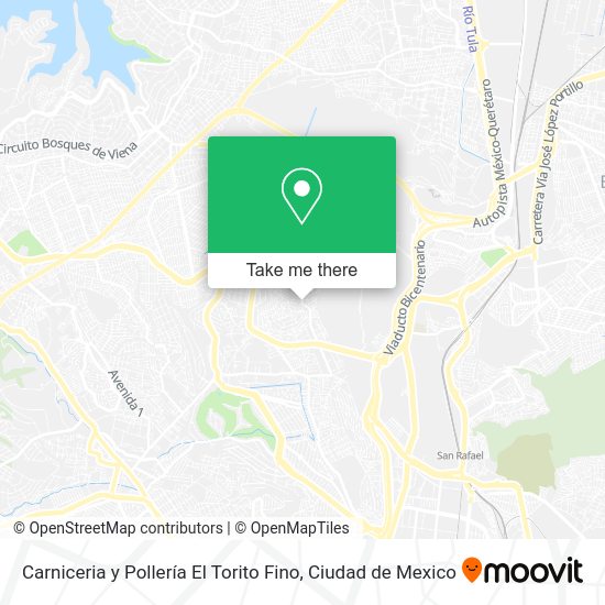 Mapa de Carniceria y Pollería El Torito Fino