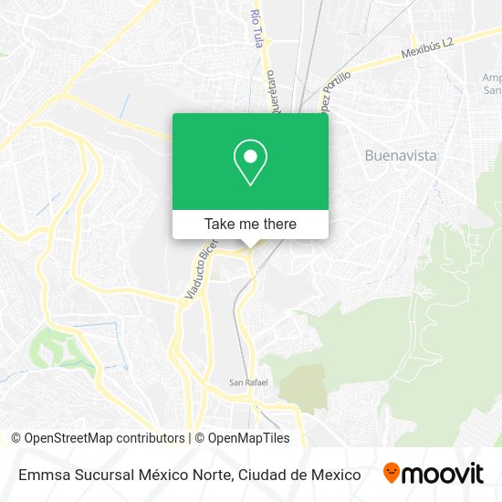 Emmsa Sucursal México Norte map