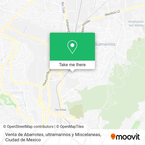Venta de Abarrotes, ultramarinos y Miscelaneas map