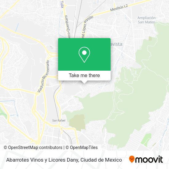 Abarrotes Vinos y Licores Dany map