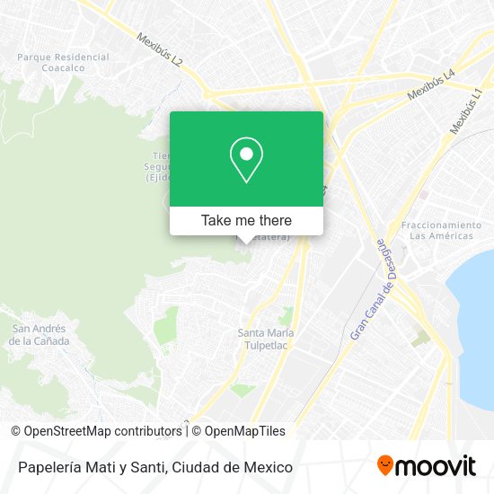 Mapa de Papelería Mati y Santi