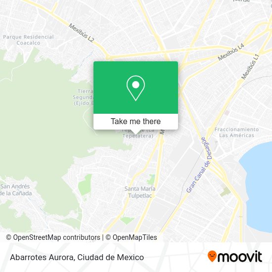 Abarrotes Aurora map