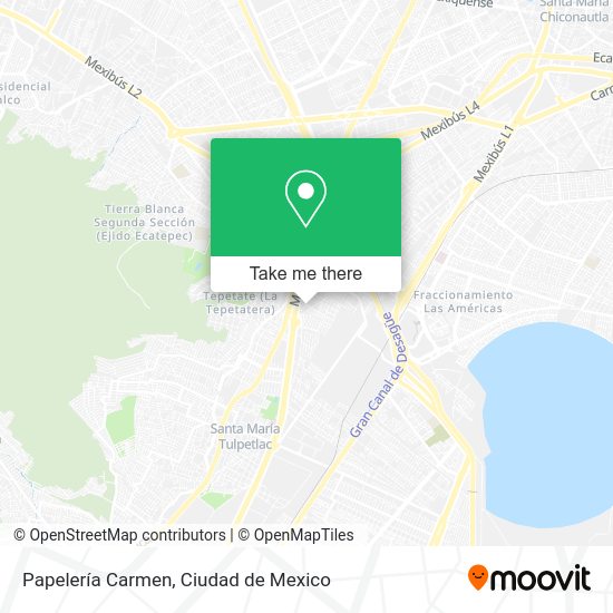 Papelería Carmen map