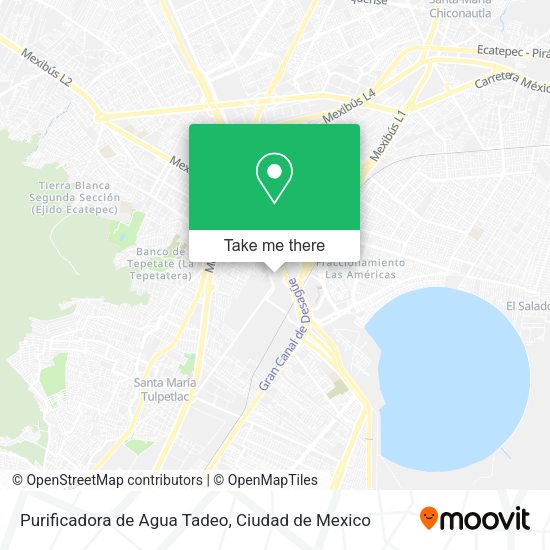 Mapa de Purificadora de Agua Tadeo