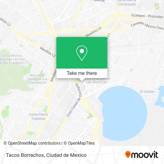 Tacos Borrachos map