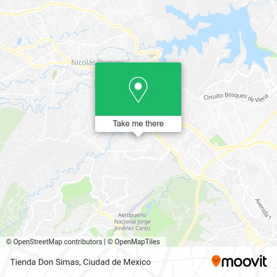 Mapa de Tienda Don Simas