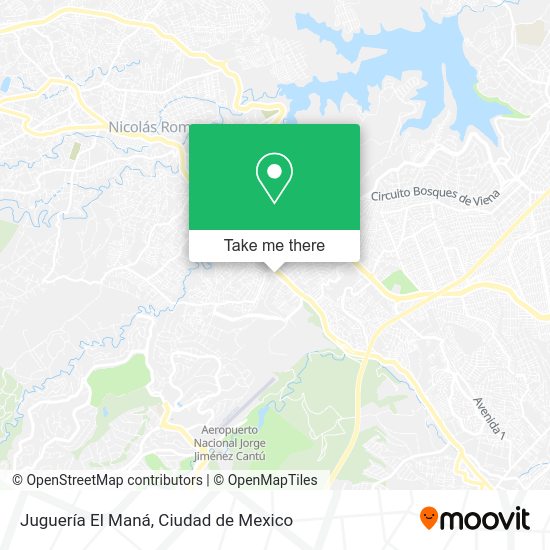 Mapa de Juguería El Maná