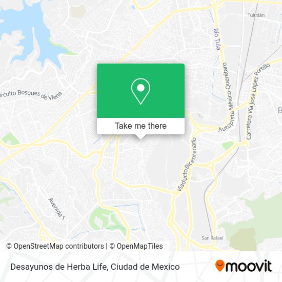 Mapa de Desayunos de Herba Life
