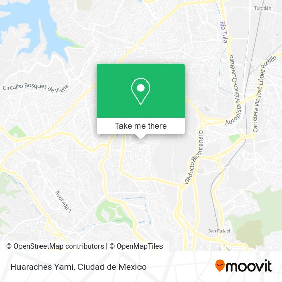 Huaraches Yami map