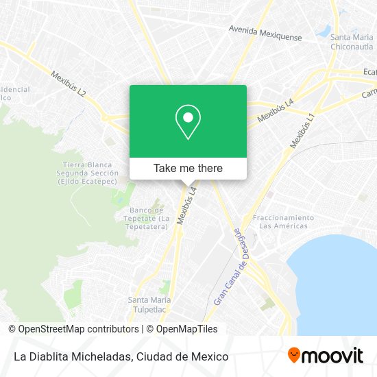 Mapa de La Diablita Micheladas