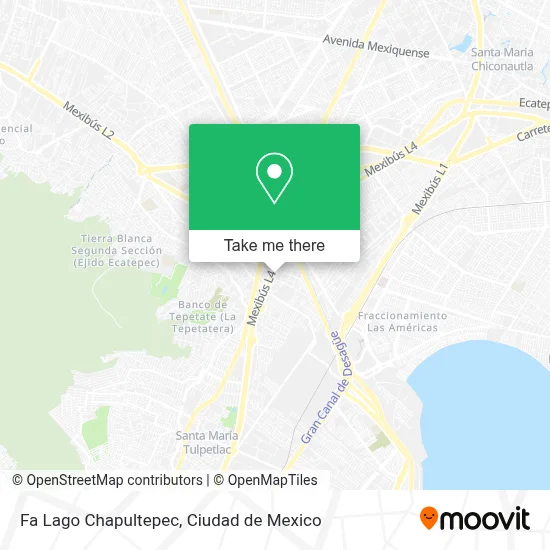 Fa Lago Chapultepec map