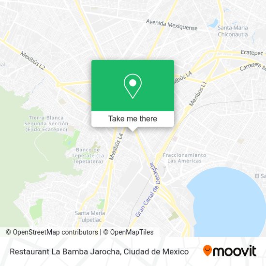 Restaurant La Bamba Jarocha map
