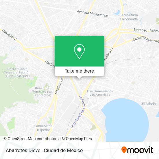 Abarrotes Dievel map