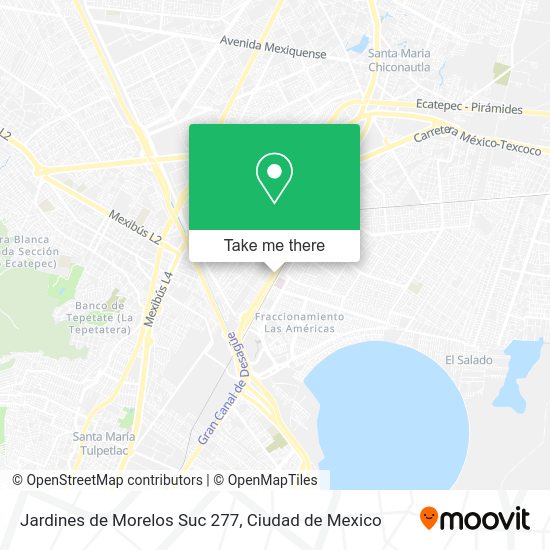 Mapa de Jardines de Morelos Suc 277