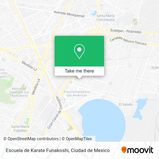 Mapa de Escuela de Karate Funakoshi
