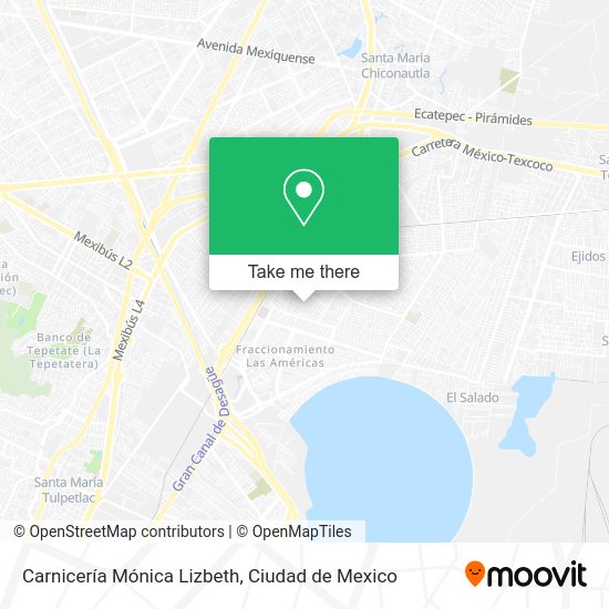 Mapa de Carnicería Mónica Lizbeth
