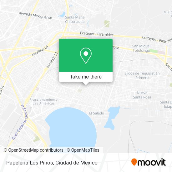 Papelería Los Pinos map