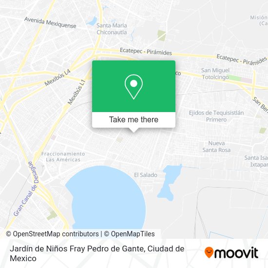 Jardín de Niños Fray Pedro de Gante map