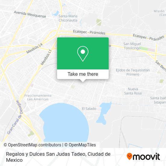 Mapa de Regalos y Dulces San Judas Tadeo