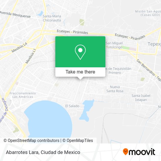 Mapa de Abarrotes Lara