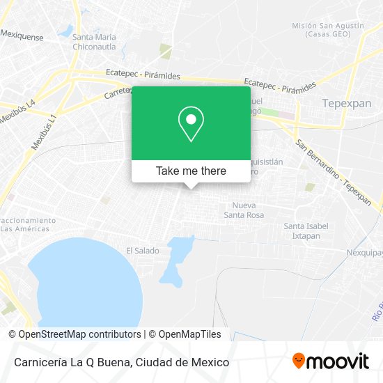 Mapa de Carnicería La Q Buena