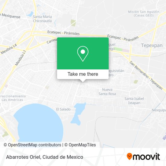 Abarrotes Oriel map