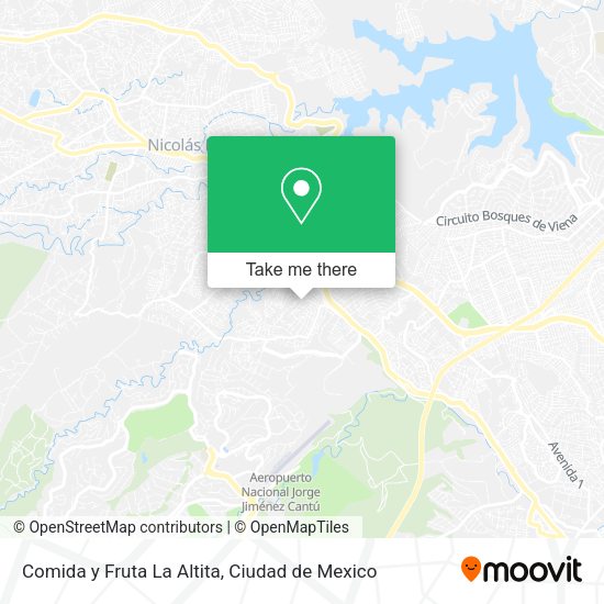 Comida y Fruta La Altita map