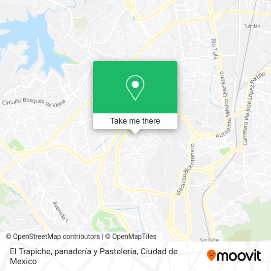 Mapa de El Trapiche, panadería y Pastelería
