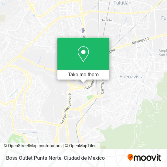 Mapa de Boss Outlet Punta Norte