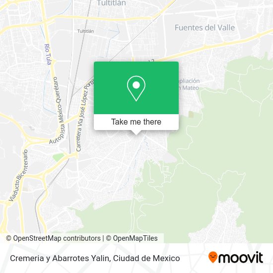 Mapa de Cremeria y Abarrotes Yalin