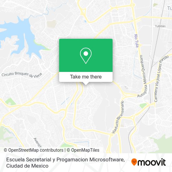 Mapa de Escuela Secretarial y Progamacion Microsoftware