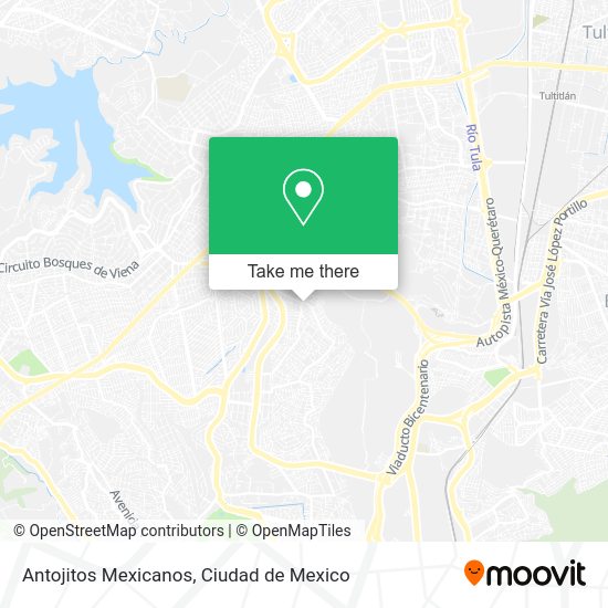 Mapa de Antojitos Mexicanos