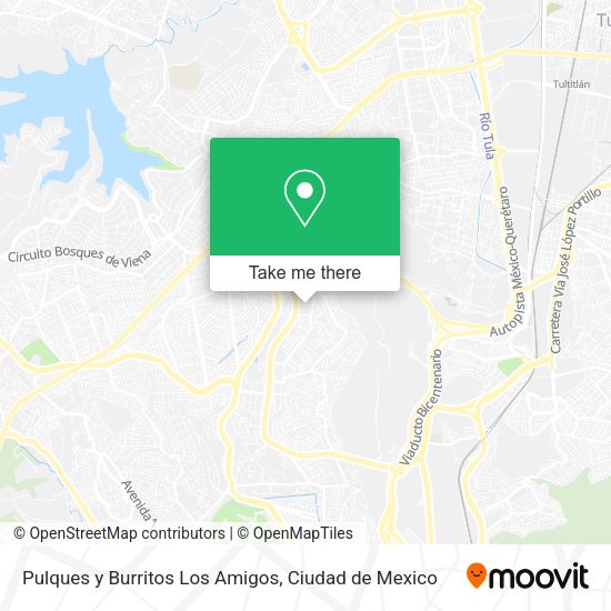 Pulques y Burritos Los Amigos map