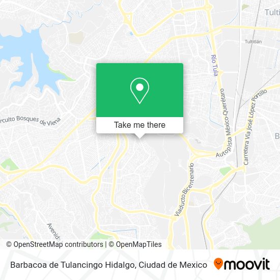Barbacoa de Tulancingo Hidalgo map