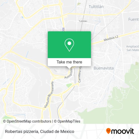 Mapa de Robertas pizzería