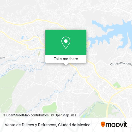 Venta de Dulces y Refrescos map