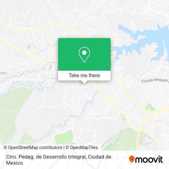 Mapa de Ctro. Pedag. de Desarrollo Integral