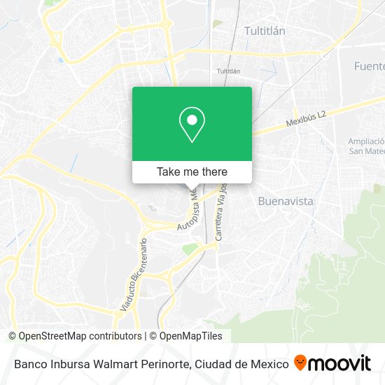 Mapa de Banco Inbursa Walmart Perinorte