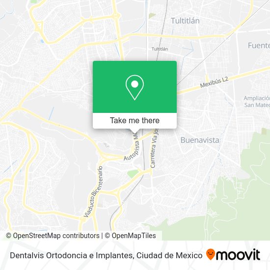 Mapa de Dentalvis Ortodoncia e Implantes