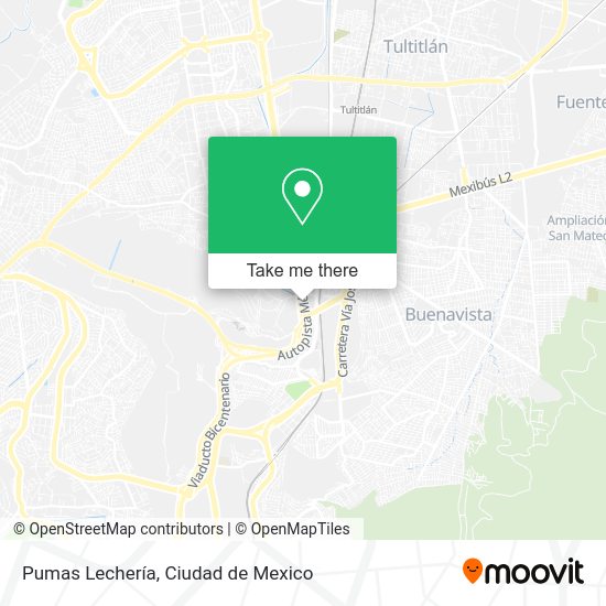 Pumas Lechería map