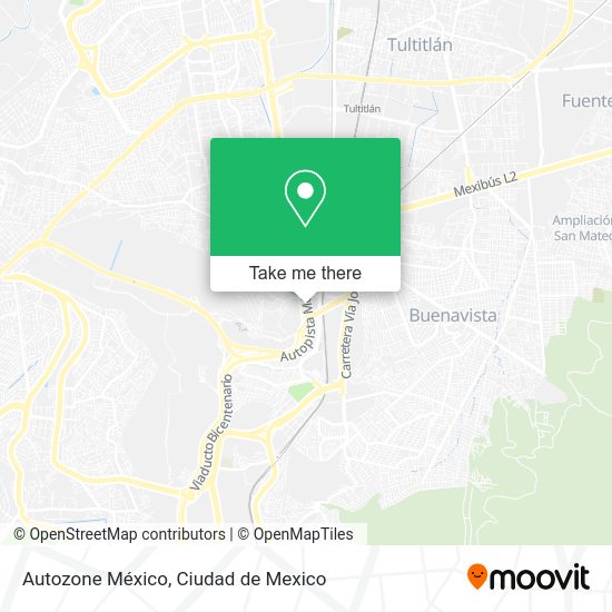 Autozone México map